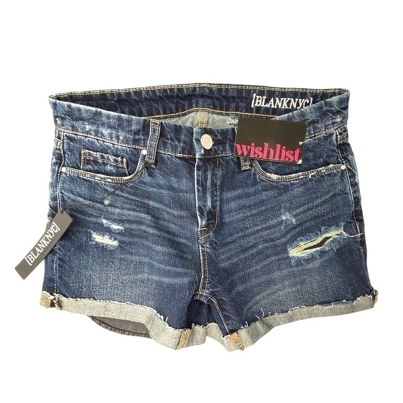 Blank NYC Jean Shorts “I Know You Want Me” Denim Size 25 = 2 nyc New NWT - Picture 2 of 10